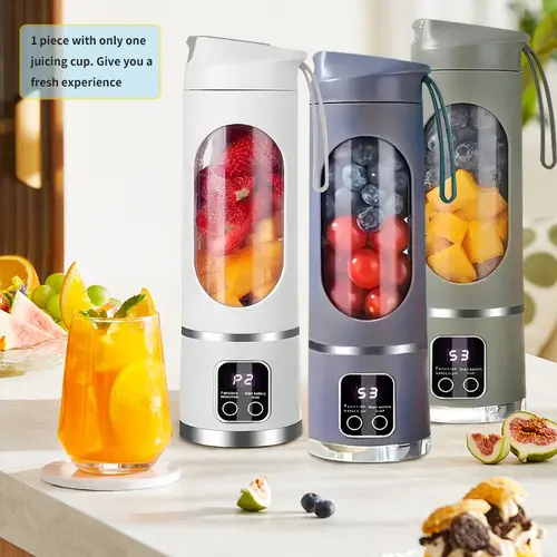 Portable USB Rechargeable Mini Blender, Compact Blender & Juicer, Blender for Shakes, Fruit & Vegetable Juicer, Easy To Clean, Suitable for Sports & Fitness, Ice Maker Machine, Gift