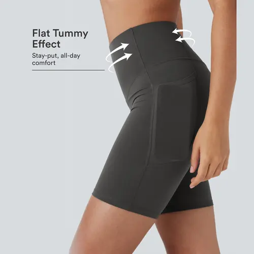 Halara UltraSculpt™ High Waisted Butt Lifting Tummy Control Pocket Shaping Training Biker Shorts 7'' #BackToSchool