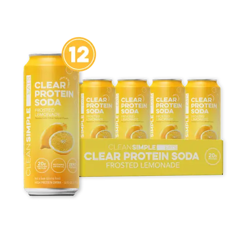 Clear Protein Soda: Frosted Lemonade (16 Oz. | 12 Pack)