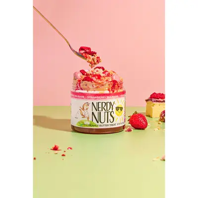 Strawberry Rhubarb Peanut Butter Treat