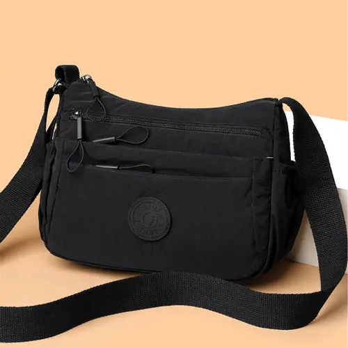 Women's Solid Color Fashionable Multi-pocket Zipper Crossbody Shoulder Bag for Daily Use, Casual Crossbody Bags, Casual Trendy Versatile High-quality Daily Commuting Bag, Crossbody Purse, Casual Trendy Purses