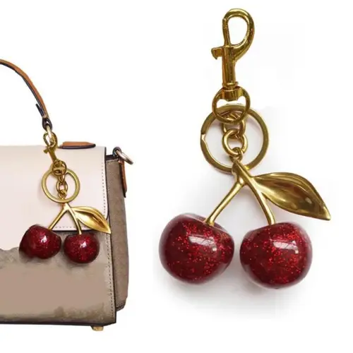 Cherry Design Bag Charm, Cute Bag Decoration, Bag Charm for Women & Girls, Fashion Bag Accessories for Daily Use, Trendy Bag Charms