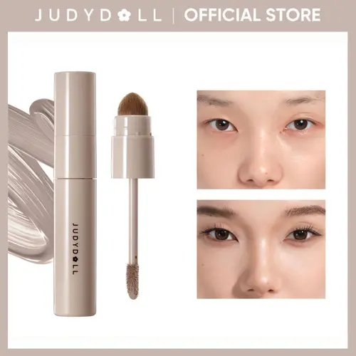 JUDYDOLL Liquid Contour & Liquid Highlighter, Face Sculpting Liquid Highlighter & Contour With Brush, Anti-Smudge & Brightening, Fair Complexion, Long-Lasting, Cosmetic, Bronzer, All Skin Tones, Multicolor, Refresh Look,back to school