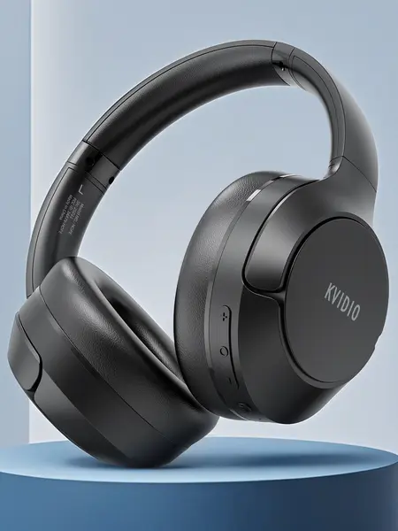 Wireless Bluetooth Headphones, Foldable Active Noise Canceling Headphones, Hi-Res Audio, 100 Hours Battery Life, Foldable Design, Lightweight and Portable, with Microphone for iOS/PC/Android, Ideal for Home Office, #DealsforYouDays