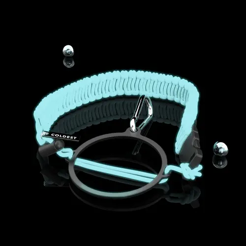 COLDEST Glowie Paracords – Glow in the Dark Water Bottle Handle Strap | Durable Paracord Grip for COLDEST Bottles, Travel, Gym, Hiking & Everyday Hydration | Light-Up Bottle Accessory for Safe Night Use, Easy Carry & Style