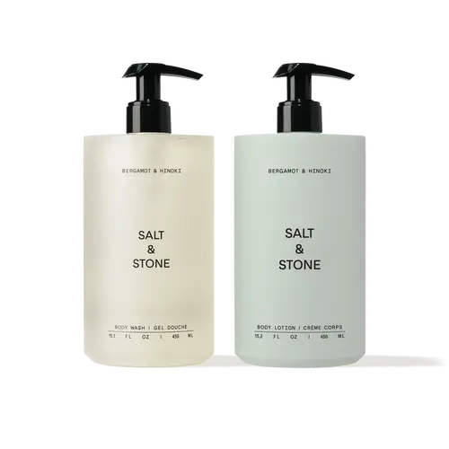 Salt & Stone Signature Deluxe Body Duo - Award-Winning Scents - Hydrating Body Wash And Body Lotion For Soft Skin