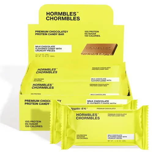 Milk Chocolate (12ct) - Hormbles Chormbles Protein Candy Bars