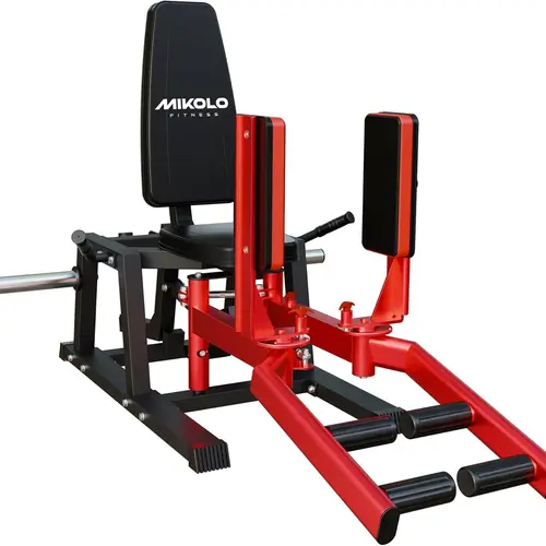 [2 packages shipping] Mikolo Hip Abductor Machine Plate-Loaded Inner & Outer Thigh Trainer with 6 Gear Levels for Glute & Thigh Muscle Strengthening Home Gym Equipment