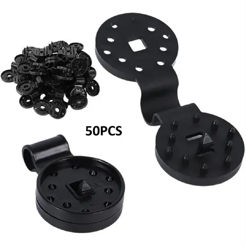 50PCS Heavy-Duty Awning Fabric Clips - Reusable Windproof Plastic Fasteners with Removable Design, Firm Locking, Strong Grip, Easy Attachment/Detachment for Securing Tarps, Garden Netting, Sunshade Outdoor Fixtures