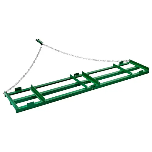 【Summerfinds】VEVOR 8 ft Iron-Steel Heavy-Duty Drag Harrow, Tow-Behind Landscape Rake with Adjustable Bars, 72 in Chain & Rust-Resist Coating, Level Soil Tool for ATVs, UTVs & Tractors, Quick-Assembly