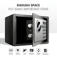 Small Electronic Safe Box with Digital Keypad – Mini Security Safe for Cash, Jewelry, Passport | Password & Key Lock,dorm decor,dorm room decor