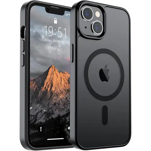 Magnetic phone case for iPhone 17/16/16E/15/14/13/12/11 promax pro plus  (Compatible with MagSafe)(10 FT Military Grade Drop Protection) Slim Translucent Matte Shockproof Phone Cover,Soft Skin‑Friendly Touch,back to school,back to school haul tiktokshopba