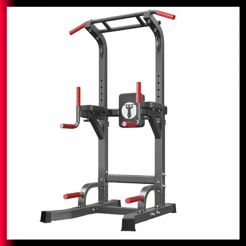 Nicole Selection Ultimate Power Tower - 500LBS Capacity Unisex Home Fitness Equipment, Adjustable Pull-Up & Dip Station, 10 Height Settings Multi-Function Strength Training Station for Fit at Home & Bodybuilding Lifestyle, 40YKMF6210 Christmas Gift