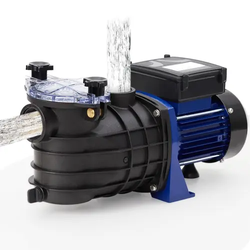 GARVEE 3/4 HP-2.0 HP Aluminum In/Above Ground Swimming Pool Pump, 550W/115V, 2641GPH High Flow Single Speed Self-Priming Pump with Filter Basket, Low Noise, No Batteries Required, 0.75Hp, Powerful Self Primming