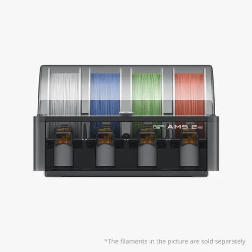 Bambu Lab AMS 2 Pro Automatic Material System - Official 3D Printing Supply for Computers & Office Equipment, Print-Ready, OTA Update, External Power, Compatible with All Bambu Lab Printers, All Series, With A1 Series Support In Q3 2025.