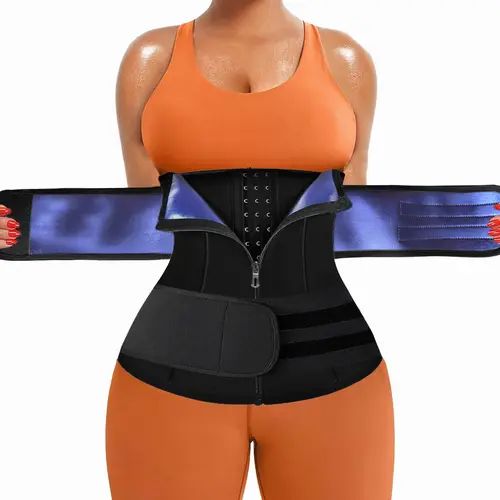 Adjustable Body Shaper for Women, 3 Layers Tummy Control Sauna Shaper, Fitness Shapewear Belt, Waist Training Belt, Waist Trainer, Waist Trimmer Cincher, Abdominal Control Belt, Sports Support for Women, Gym Wear, Workout Waistband