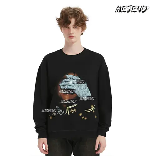 MeJend Men's Classic Cotton Tee, Graphic Tees Crewneck, Casual fit Top, Summer Streetwear  shirts, Unisex Oversized Tshirts vintage look Menswear