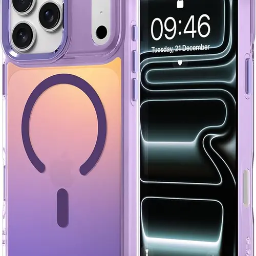 Luxury Soft TPU Slim Translucent Matte Magnetic Wireless Charging Shockproof Phone Case Accessories for iPhone 17 Pro Max/17 Air, 16, 15 Pro Max, 14, 13 Plus