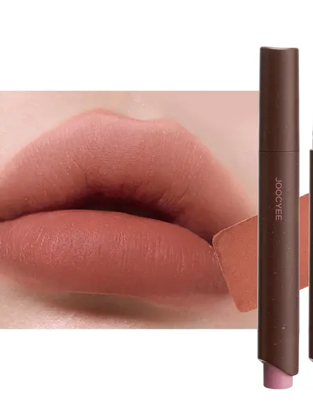 JOOCYEE Velvet Rouge Matte Lipstick,Buy 1 Get 2 Free Balm, Blur, Smooth, Non-Smudging, Transfer-Proof, Non-Drying, Long-Lasting, Lightweight, 2-in-1 Lip & Cheek, Waterproof, Beginner-Friendly, Non-Stick Cup, Makeup, Cosmetic, Summervibes,Summerwins