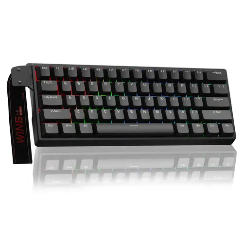 AULA WIN60/68 HE Magnetic Switch Lighted Mechanical Gaming Keyboard, 60% Hall Effect, 0.01mm Adjustable Actuation Rapid Trigger, 8000Hz Low Latency Polling Rate, RGB Lights Wired Keyboard for Windows Laptop PC Accessories, Video Games, 60 Percent Keyboard