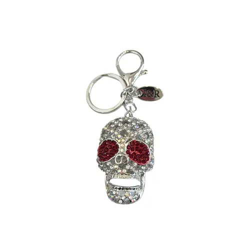 Iris Skull Bling Charm (#C036) Bag Charms and Chains By Iris & Rainbow Purse Accessories