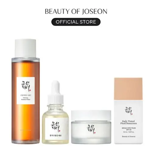 [Beauty of Joseon Official] Stage Glow Routine | Daily Korean Skincare Routine, OTC Certified Mineral SPF, Dewy, Balanced, Moisturizing, Brightening, Radiant Clear Skin