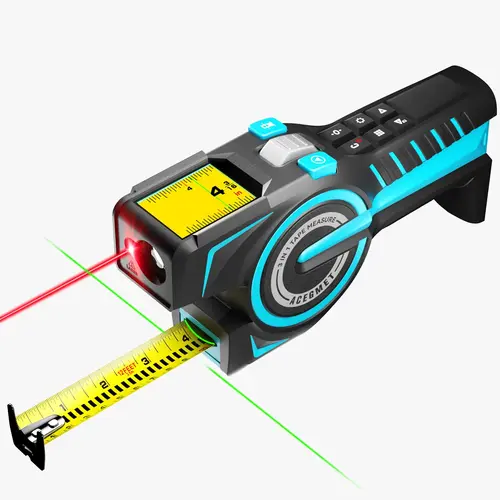 ACEGMET DTX10  330Ft Digital  Laser Distance Meter, 3 in 1  Laser Measurement Tool,Auto Lock Tape with 1/32" High Precision, Green Alignment Laser, Area Volume Calculation & APP Sync,for Distance/Area/Volume Industrial Home tiktokshopbac