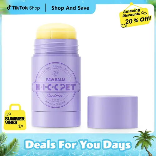 HICC PET Natural Paw Balm Butter for Dogs & Cats - Twist-Up Claw Care Essential with Natural Oils, Hydrating, Non-Sticky Moisturizes Paw Pads & Skin, Non-Irritating, Easy-Cleaning Pet Grooming Supply