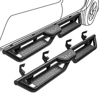 OEDRO Running Boards Fit for 2019-2026 Chevy Silverado GMC Sierra 1500 Crew Cab, 2020-2026 Silverado Sierra 2500HD 3500HD, Two-Stair Side Steps Rail Drop Nerf Bars Carbon Steel Pedals (Excl 2019 1500 LD/Limited)