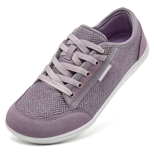 HOBIBEAR Women's Barefoot Minimalist Sneakers, Breathable Low Top Lace-ups with a Wide Toe Box and Flexible Sole for Outdoor Walking, Low Top Shoes, Female, Laces, Wide Fit, Synthetic, Zero-Drop tiktokshopbacktoschool