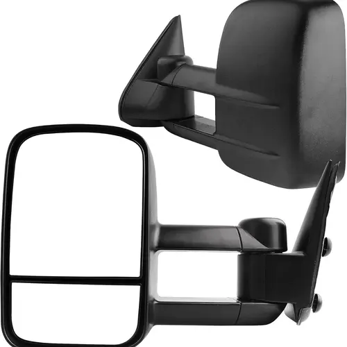OEDRO Manual Telescoping Towing Mirrors Compatible with 1999-2006 Chevy Silverado 1500 2500HD 3500HD
