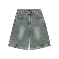 Aelfric Eden Washed Reverse Jortsl Denim Shorts Loose Fit Baggy Jean Short Streetwear Trendy Outfits  Casual Vintage Jean Shorts,father'sdaygifts