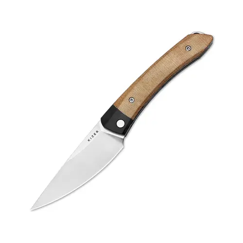 Kizer Momo Nitro-V Black G10+Micarta V4663A2