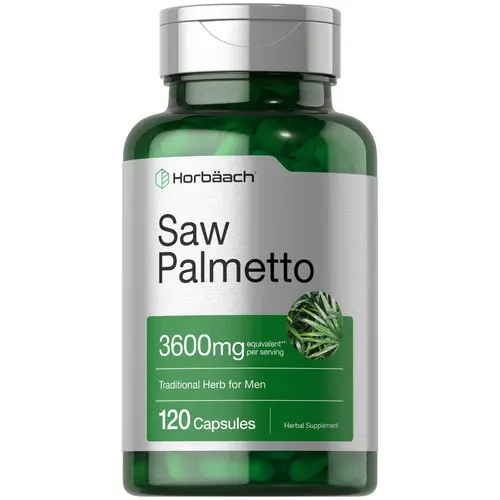 Horbäach Saw Palmetto Extract - 120 Capsules - Non-GMO and Gluten Free Formula - from Saw Palmetto Berries