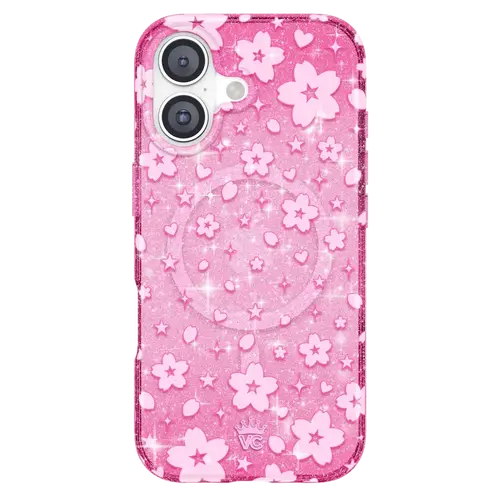 Velvet Caviar Sakura Flower Cute Polycarbonate iPhone Case - MagSafe-Compatible, Shockproof Protective Smartphone Casing, Phone Accessories