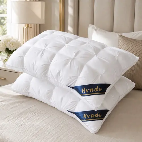 [Summerwins] Luxurious Hotel-Quality Queen Size Pillows - Soft Down Alternative Fill, Plush Texture, Durable, with Cushion, Cooling Bedding, Neck Pain Relief, Fluff Stays Longer, Flattening Resistance for Side/Back Sleepers, All-Season Comfort