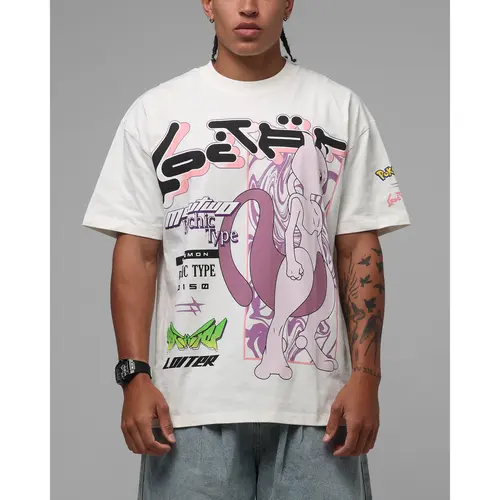 Pokémon By Loiter Mewtwo Heavyweight T-Shirt Off White