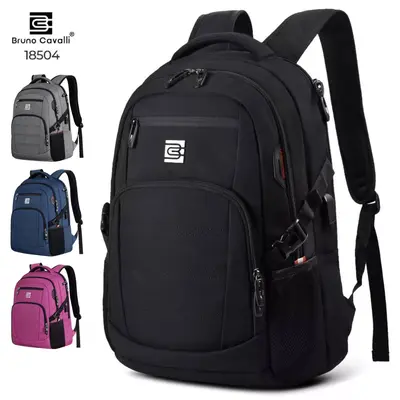 Bruno Cavalli Travel Backpack 17.3Inch, Laptop Backpack 15.6Inch for Men & Women#18504 - Large Capacity Waterproof Durable & Comfortable Design with Separate Laptop Compartment,  Weekend,summerwins