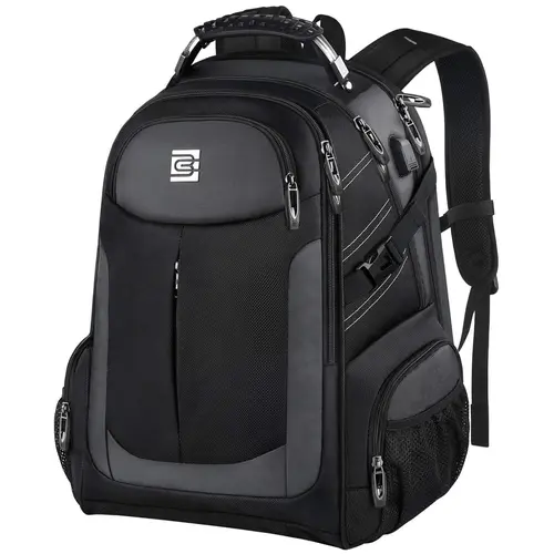 Bruno Cavalli 17-Inch Travel Backpack, Water-Resistant Business Bag Multiple Compartments and Padded Shoulder Straps