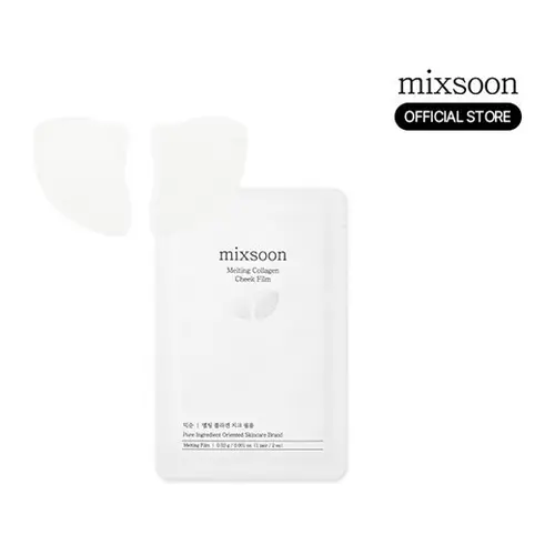 [mixsoon Official Shop] Melting Collagen Cheek Film - 5 Pairs (10ea), French Hydrating Korean Face Mask with Deep Collagen & Hyaluronic Acid, Sensitive Skin Moisture-Boosting Ingredients Mask for Glass Skin, Hydrating Mask
