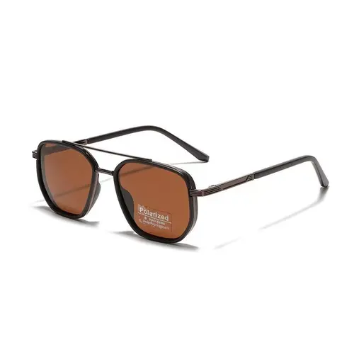 Back To School Polarized Sunglasses for Travel use, Fashion Fall/Summer 2025 Geometric Frame Double Beam Sun Protection Glasses Trends, Travel Accessories, Fall Outfits, Fall Freshness, Vacation Outfits Fall Outfits 2025