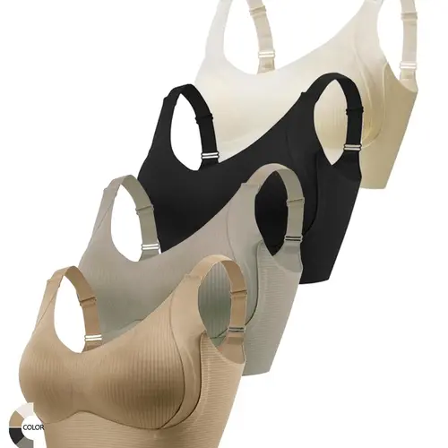 dailydrip Women's Solid Wireless Push Up Bra, Casual Comfortable Breathable Bra, Women's Lingerie for All Seasons   Solid Color Wirefree Bra Cofnfy Bra Minimalist wirelessbrareview  wirelessbras comfortablebras  everydaybra  outfits wirelessbra dailywear