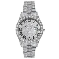 OIDEA Men's Ultra-Light Rhinestone Iced Out Quartz Analog Watch - Round Face, Luxury Roman Numerals, Date Function, Business Casual Dress Watch, Men's Accessories, Boyfriend Birthday Gift, Unique Gifts for Him,summerwins