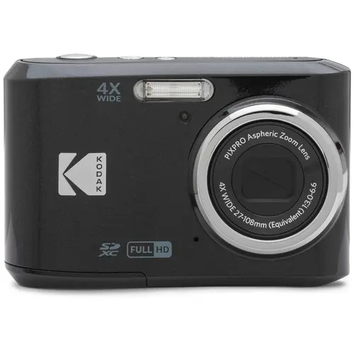 Kodak PIXPRO FZ45 16MP Full HD 4x Optical Zoom Digital Point & Shoot Pocket Camera - Content Creator Tool, Unboxing Ready, Automatic Quick Photos & Videos, Alkaline AA Batteries, USB Compatible, Wrist Strap (Black, for Families)