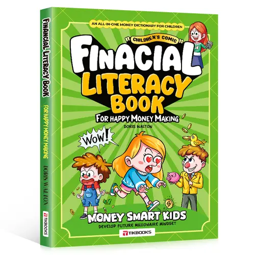 【TIKBOOKS】Comic Art Children's Book - Financial Smarts in Comics Guide for Kids to Earn Smart, Save Consistently, Spend Wisely & Build Lifelong Money Skills