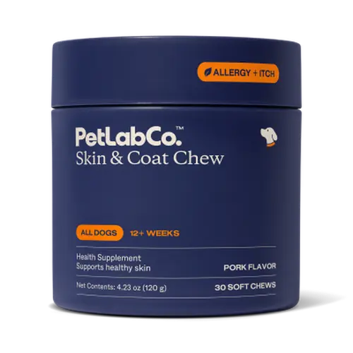 Dog Skin & Coat Supplement – Soft Chews for Moisture & Shine