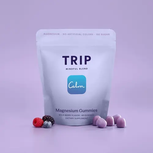 TRIP Magnesium Gummies — Wild Berry Flavor, 5400mg Magnesium Citrate, Highly Absorbable, Vegan & Sugar-Free, Calm & Relaxation Support, 30-Day Supply (60 Gummies)