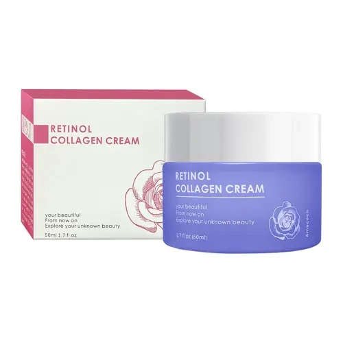 Retinol Rose Collagen Neck Moisturizer with Hyaluronic Acid & 4% Tripeptide - Gentle Body Care Serum for Adults, 24-Month Shelf Life, Deep Nourishment, Silky Fast-Absorption, Moisture Boost, Elasticity Enhancement, Radiance Boost