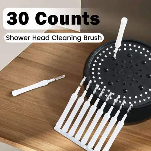 30 Counts Shower Head Cleaning Brush, Multi-Function Small Gap Shower Head Cleaner Picks, Gap Hole Anti-Clogging Clean Brushes for Shower Phone Hole Household Items