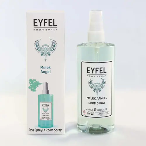 Eyfel Melek Angel Room Spray, 13.5fl.oz - Earthy Woody Scent, Afrikan Mango, Moonlight, Pineapple, Lilac, Seaweed Fruity Aromatic, Relaxation Support, Long-Lasting Home Air Freshener for Any Room